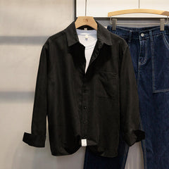 New Loose Shirt Men's Long-sleeved All-match Handsome