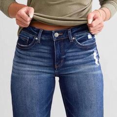 Ladies New Jeans Stretch Slim Ripped