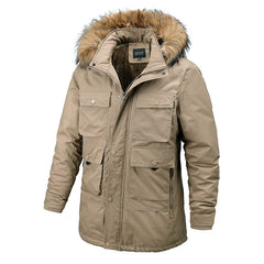 Men's Mid-Length Padded Jacket Thickened