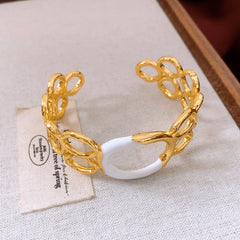 Hollow Bracelet Necklace And Earrings Suite