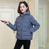 Women's Wear Loose Short Korean Style Cotton Coat