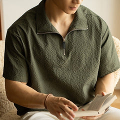 American Quick-drying Ice Silk Cool Breathable Short Sleeve