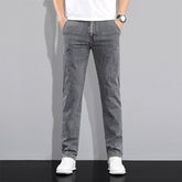 Versatile Stretch Korean Style Slim Fit Trousers