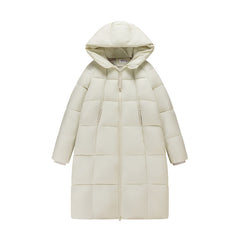 Overknee Mid-length Loose Hooded Women's Coat