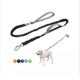 YT Pet Dog Explosion Proof Impact Leash, Heavy Duty Dog Leash With Padded Double Handle Car Seat Belts, 4-6 Feet Long
