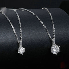 Shining Moissanite Necklace Pendant For Women