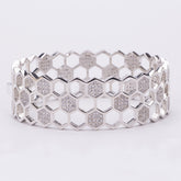 Honeycomb Diamond Bracelet Co-built Love Nest Ring
