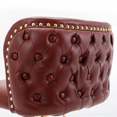 A A Furniture Swivel Barstools Adjustable Height, Modern PU Upholstered Stools