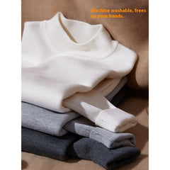 Autumn And Winter Mock Neck Sweater Men's Undershirt