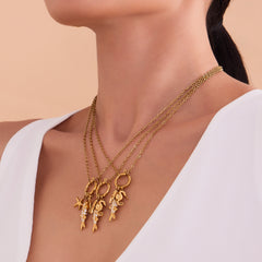 Stainless Steel Koi Pendant Necklace Earrings Jewelry