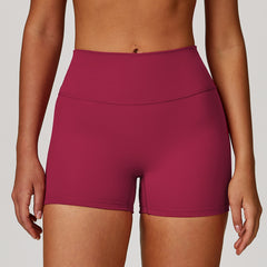 Brushed Tight High Waist Yoga Shorts For Women