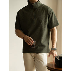 American Quick-drying Ice Silk Cool Breathable Short Sleeve