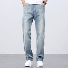 Loose Straight Summer Thin Men's Jeans