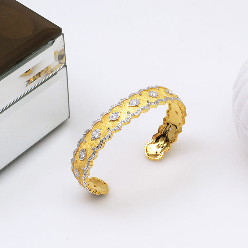 Italian Craftsmanship European And American Brushed Lace Bracelet