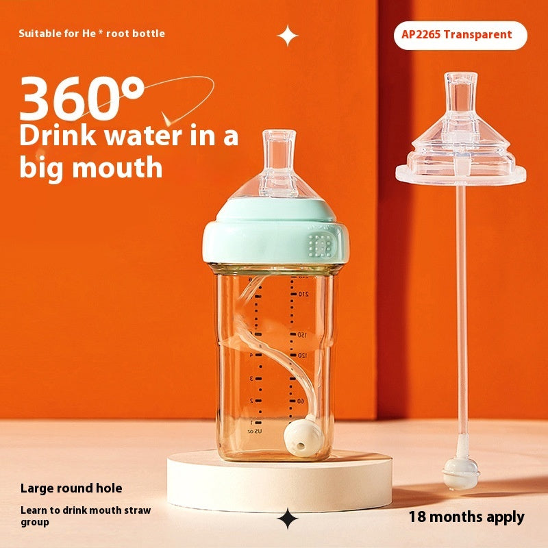 Universal Embedded Straw Handle Baby Bottle Accessories