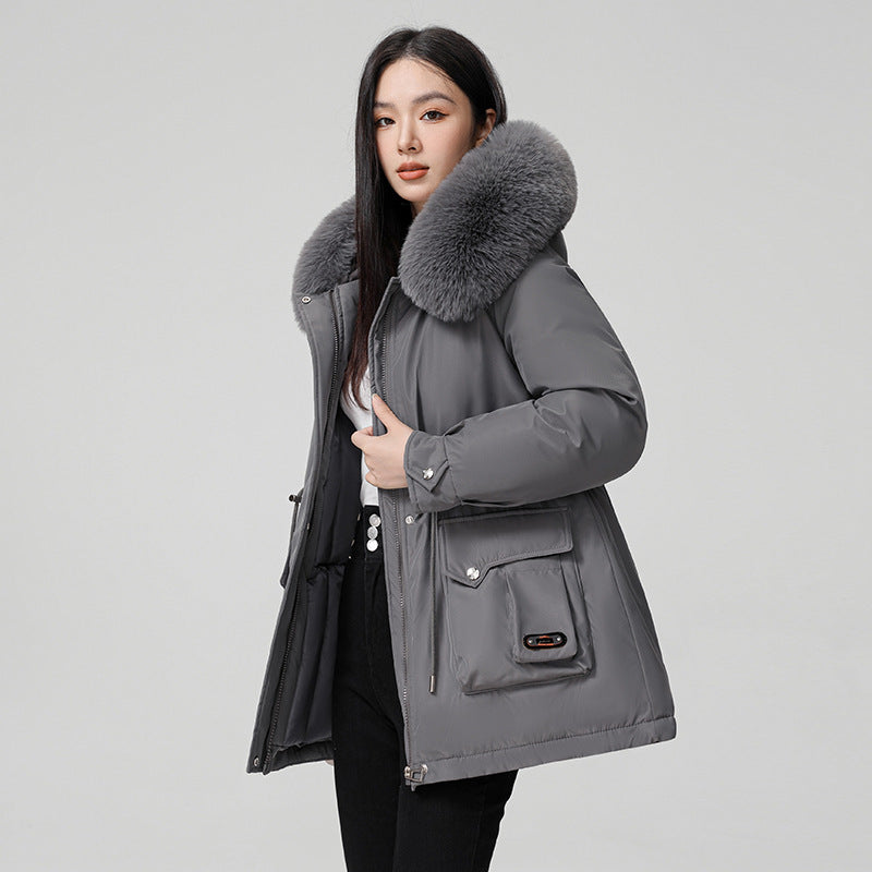 Hooded Padded Cotton Coat Women