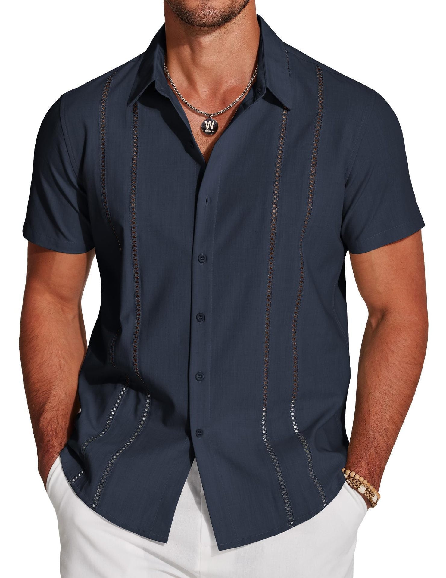 Men's Versatile Trendy Hawaiian Short Sleeve Shirt