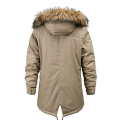 Men's Mid-Length Padded Jacket Thickened