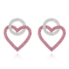 Fashion peach Heart Accessories Earrings