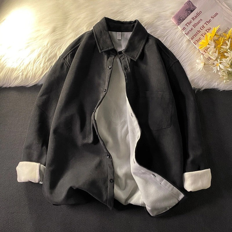 New Loose Shirt Men's Long-sleeved All-match Handsome