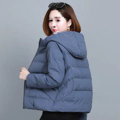 Women's Wear Loose Short Korean Style Cotton Coat