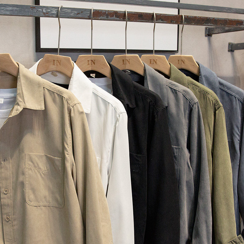 New Loose Shirt Men's Long-sleeved All-match Handsome