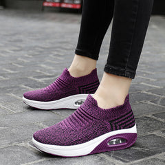 Platform Slip-on Rocking Shoes For Women