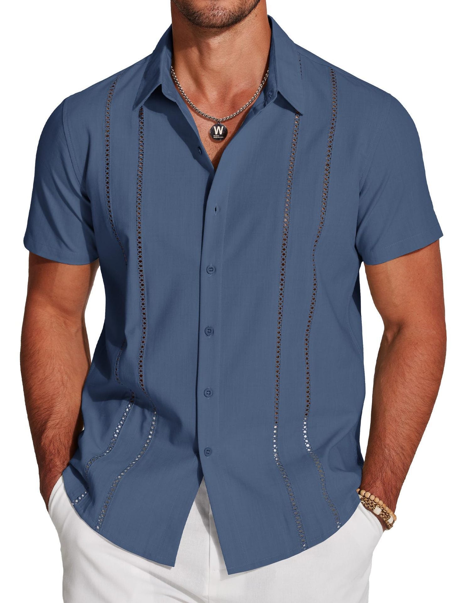 Men's Versatile Trendy Hawaiian Short Sleeve Shirt