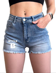 Generation AliExpress Amazon Cross-border New Arrival Men's Shorts Embroidered Details Frayed Retro Style