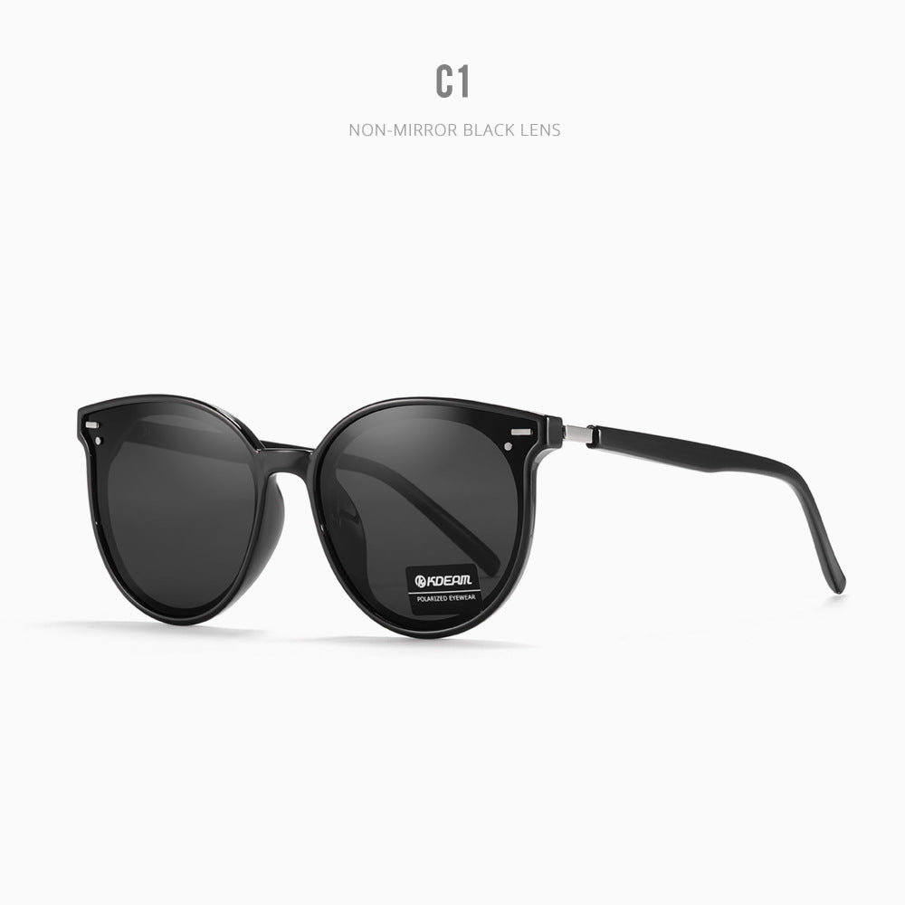 Cat Eye Large Frame UV Protection Polarized Sun Glasses