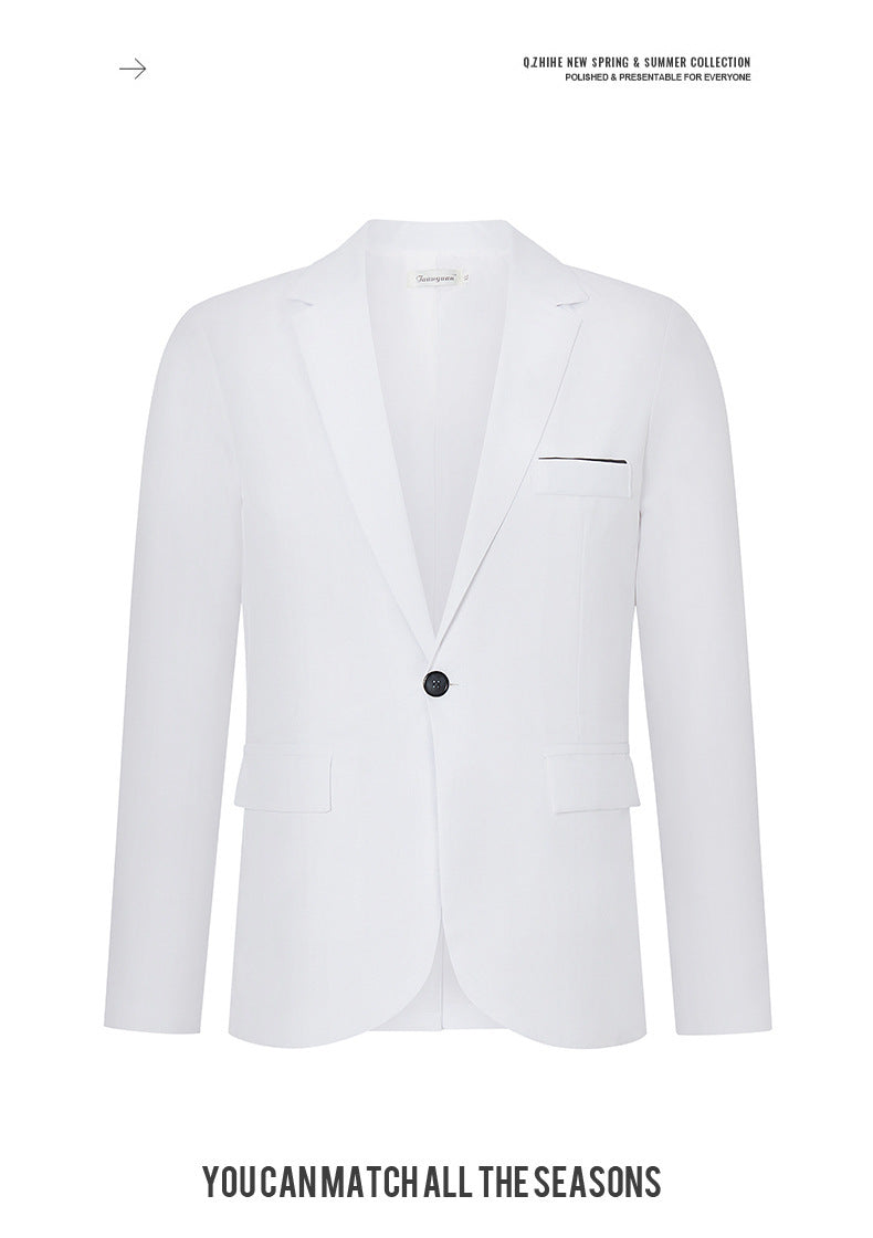 Plus Size Men's Formal Wear Small Business Suit Coat Wedding Dress Casual Slim Fit