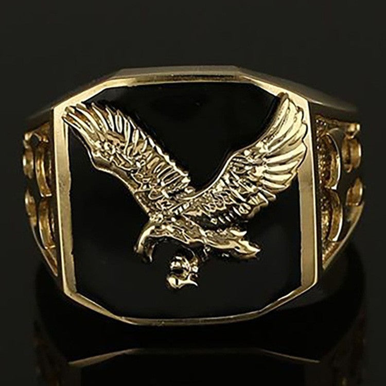Flying Eagle Domineering European And American Men's Ring