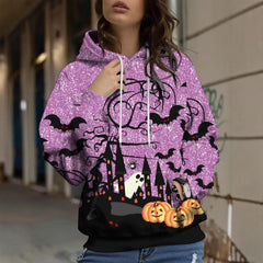 Autumn And Winter Halloween Digital Printed Hoodie
