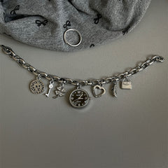 Fashion Korean Style Diamond Thin Love Watch Women's Simple