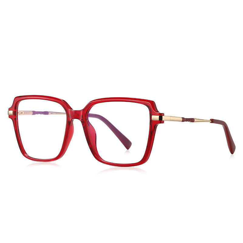 Women's Fashion Anti-blue Light Fashion Large Rim Optical Glasses