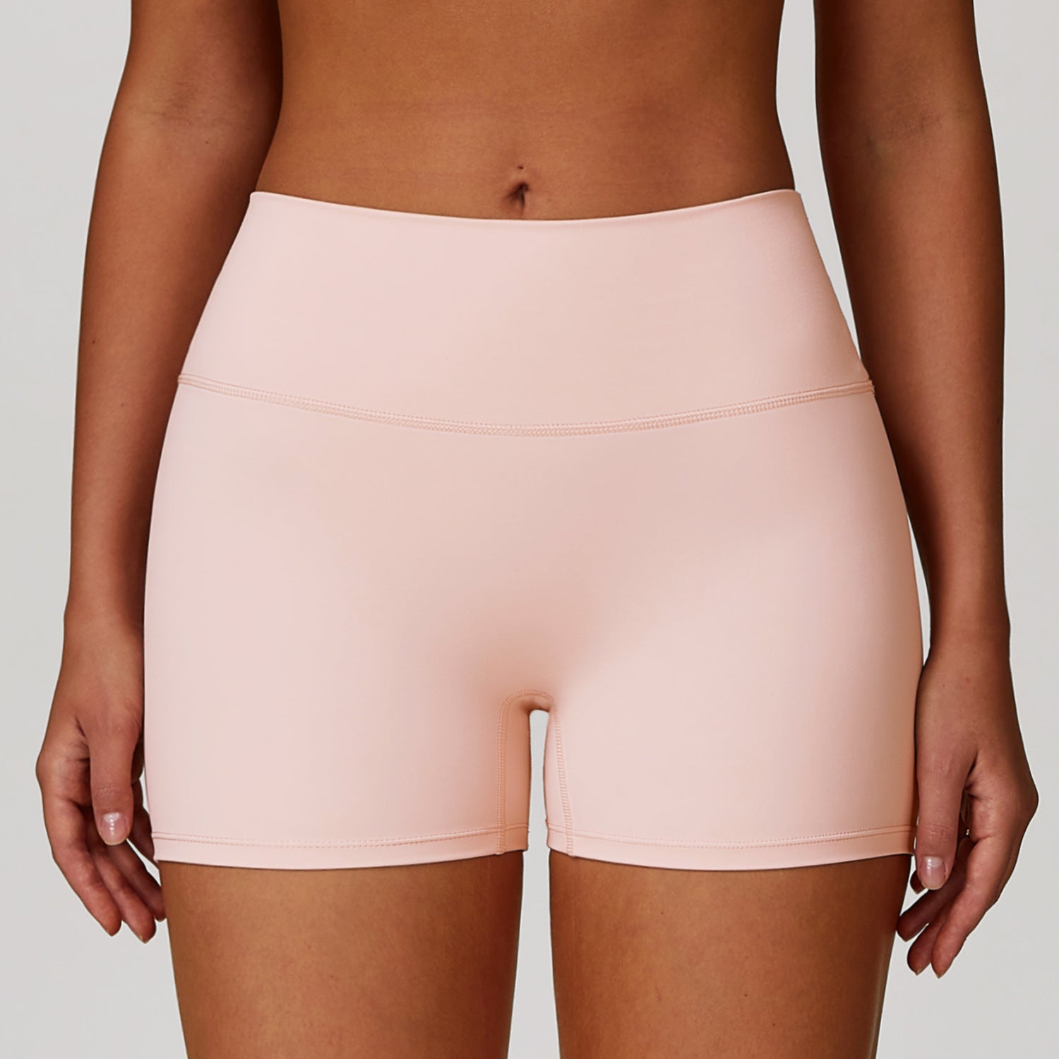 Brushed Tight High Waist Yoga Shorts For Women