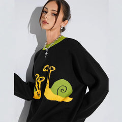 European And American Ins Sweater Autumn And Winter Round Neck Pullover Sweater