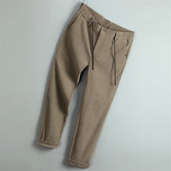 Solid Color Casual Trousers For Men