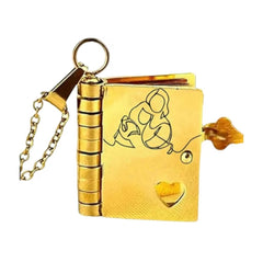 Book Pendant With Words Can Be Opened Love Book Titanium Steel Necklace