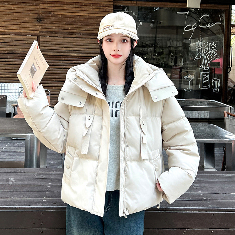 Short Down Jacket Women's Hooded Warm Jacket