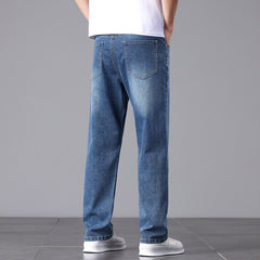 Summer Commute Jeans Men's High Sense Business Straight