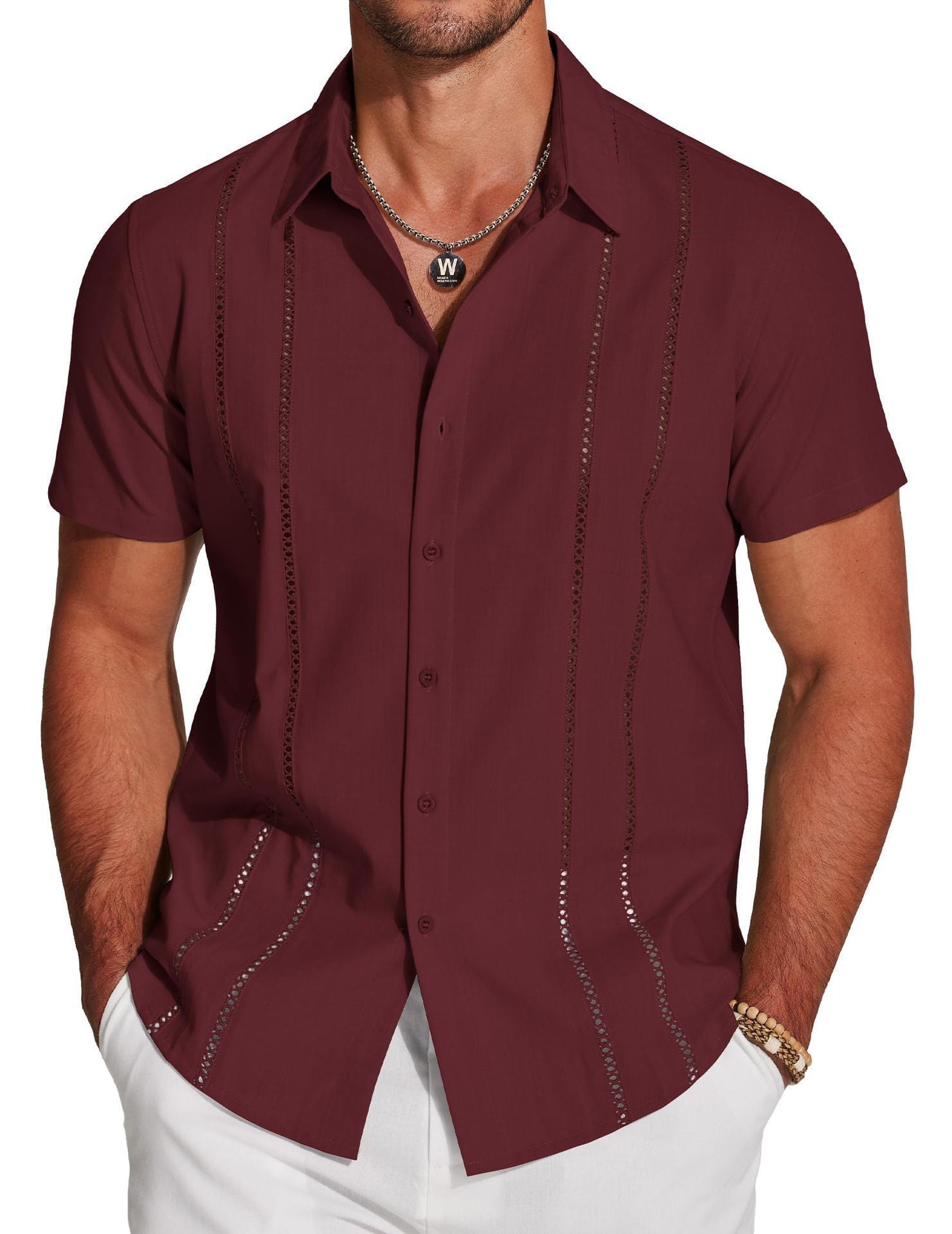 Men's Versatile Trendy Hawaiian Short Sleeve Shirt