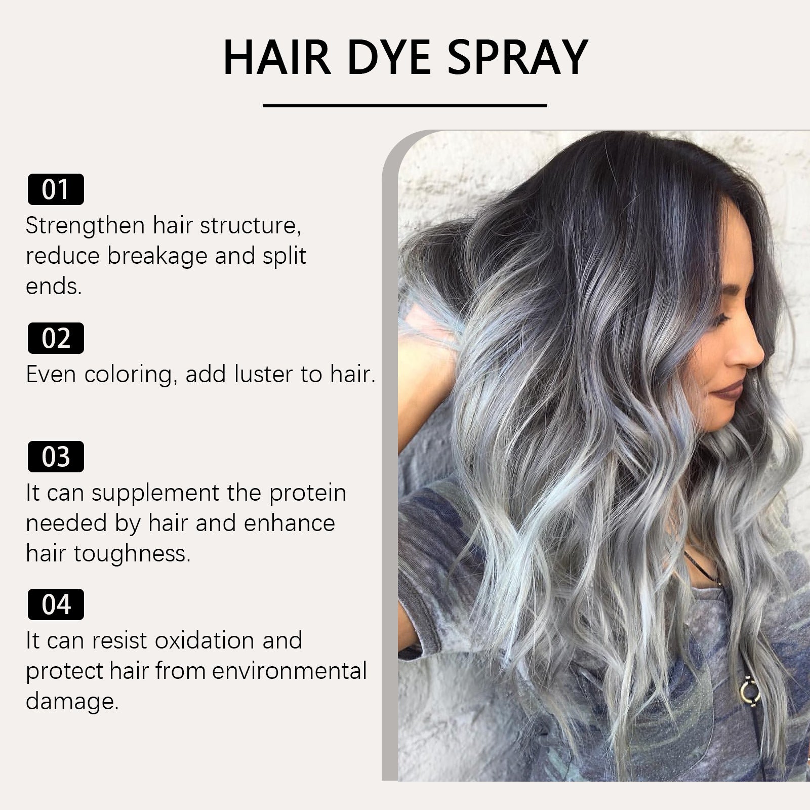 Natural Mild Color Hair Color Fashion Hair Color Hairdressing Agent