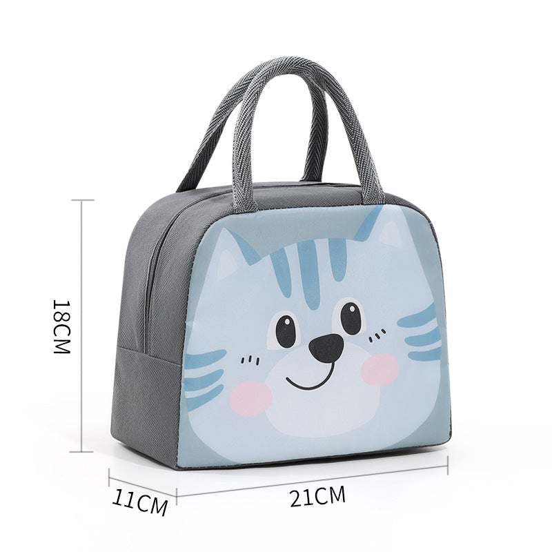 Cartoon Funny Children Thick Aluminum Foil Insulated Lunch Box Bag