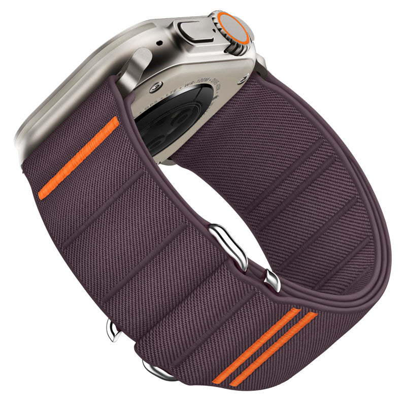 Elastic Nylon Watchband Stainless Steel Buckle