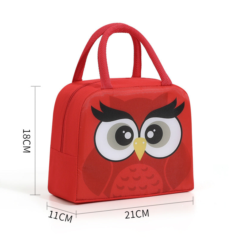 Cartoon Funny Children Thick Aluminum Foil Insulated Lunch Box Bag