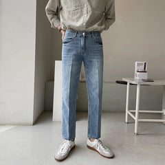 All-matching Casual All-matching Advanced Cropped Denim Pants