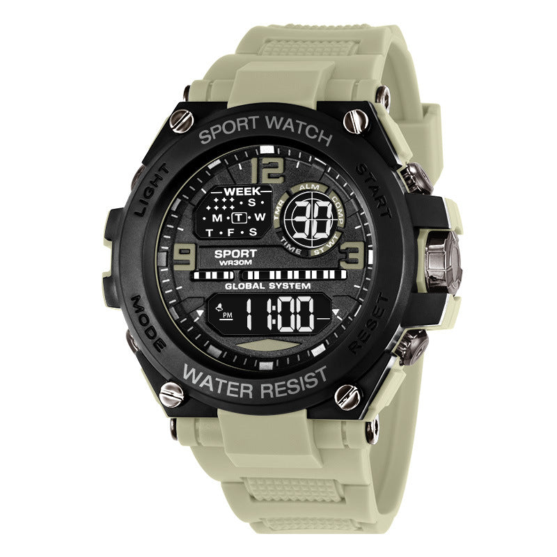 Good-looking Simple Electronic Watch Student Outdoor Sports Timing Luminous