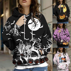 Autumn And Winter Halloween Digital Printed Hoodie