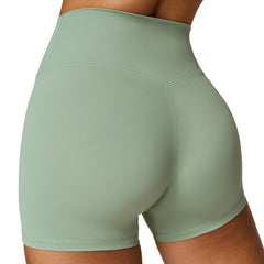 Brushed Tight High Waist Yoga Shorts For Women